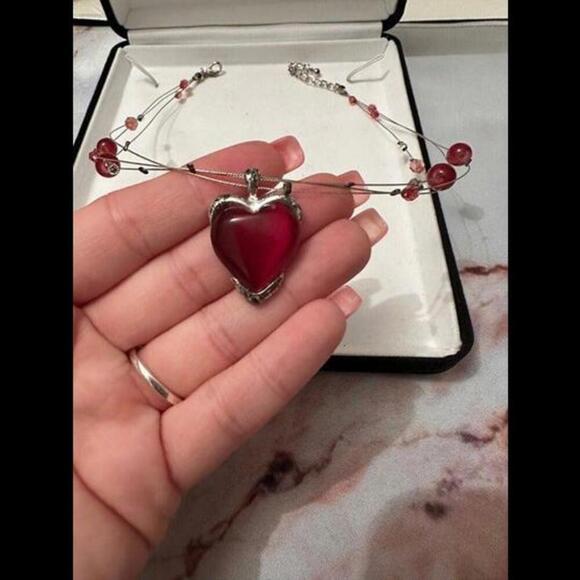 Jewelry - Embrace Love and Elegance with a Heart-Shaped Necklace!
